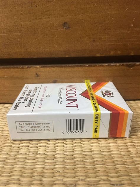 Viscount King Size Extra Mild Cigarette Hard Box Benson Hedges