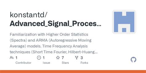 Advanced Signal Processing Techniques Main M At Master Konstantd