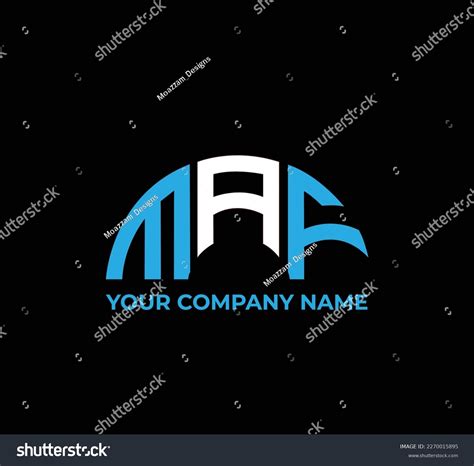 Maf Logo Design Black Background Stock Vector (Royalty Free) 2270015895 ...