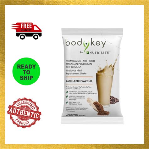 BodyKey By Nutrilite Meal Replacement Shake Café Latte Berry