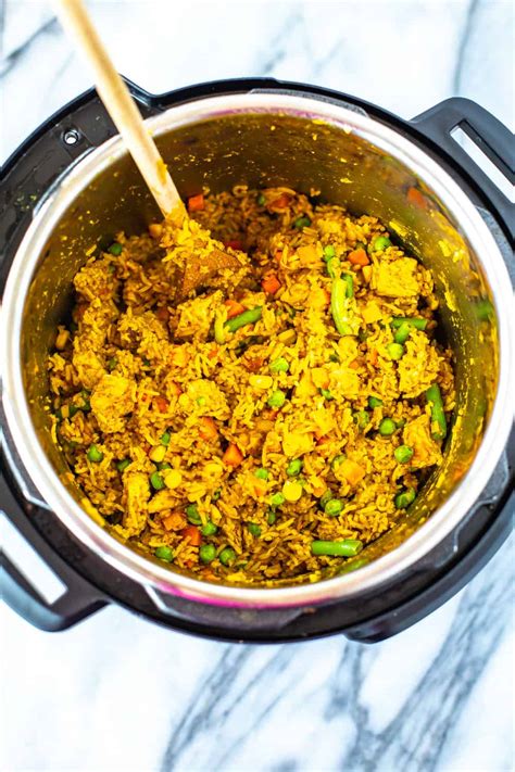 Instant Pot Chicken Biryani Eating Instantly