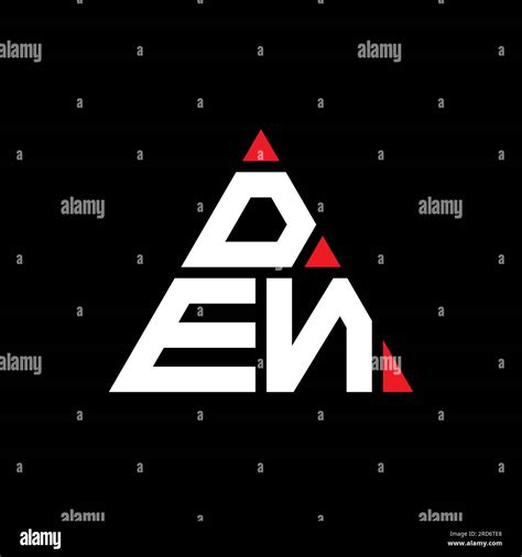 Den Triangle Letter Logo Design With Triangle Shape Den Triangle Logo Design Monogram Den