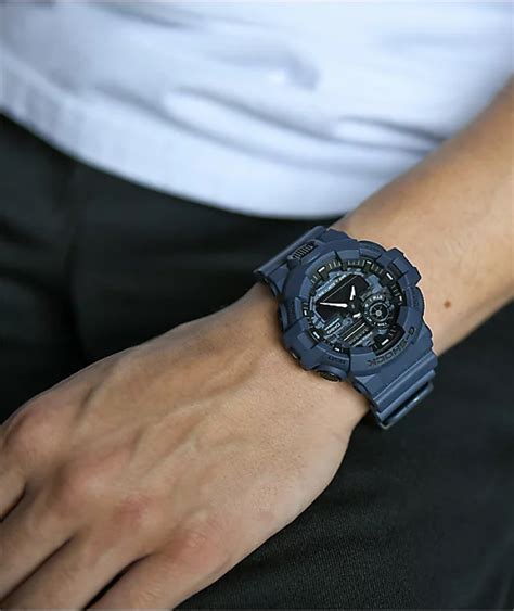 G Shock Ga Ca A Navy Blue Digital Analog Watch