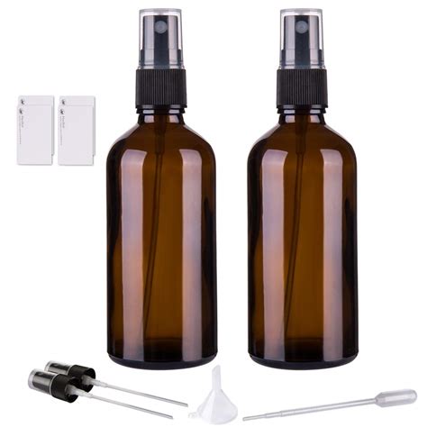 Amazon Hydior Amber Glass Spray Bottles For Essential Oils Oz