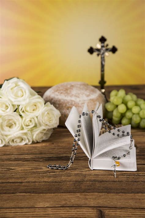 The Background Of The First Holy Communion Stock Photo Image Of