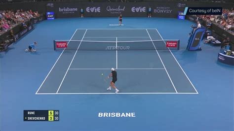 Rune Survives Shevchenko Test To Reach Brisbane Quarters Video