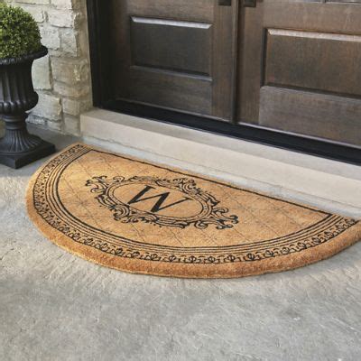 Estate Monogrammed Coir Door Mat with Non-Slip Durability & Elegant Design