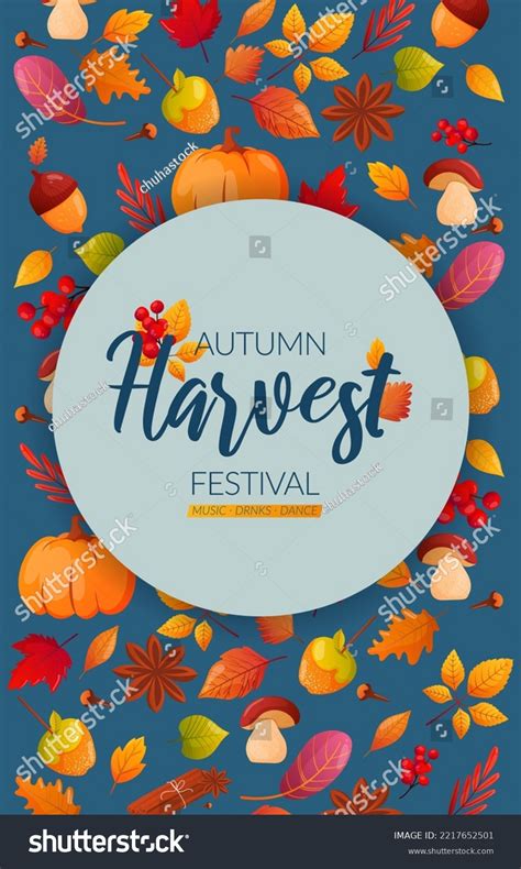 Autumn Harvest Festival Poster Template Stock Vector (Royalty Free ...