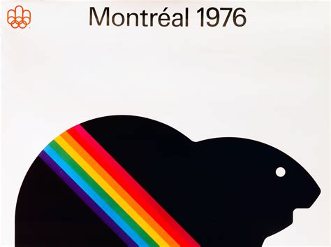 1976 Original Montreal Olympics poster - Beaver, Amik (Medium) Mascot ...