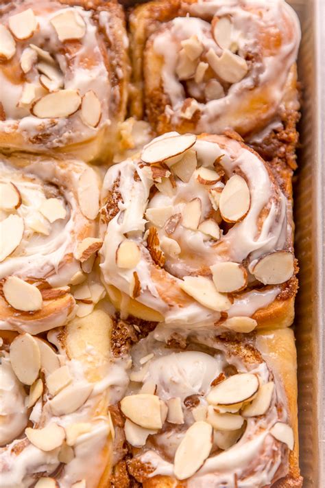 Triple Almond Cinnamon Rolls Baker By Nature