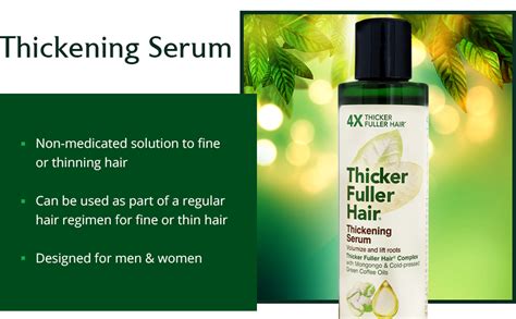 Thicker Fuller Hair Hair Thickening Serum Advanced Thickening Solution 5oz