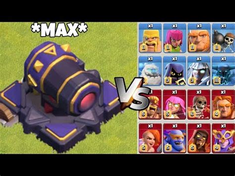 Max Cannon Vs All Max Troops Clash Of Clans Coc Clashofclans