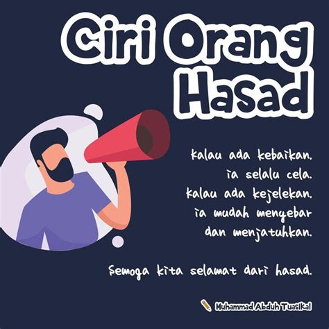 Di Antara Ciri Orang Hasad Islamic Inspirational Quotes Quotes For