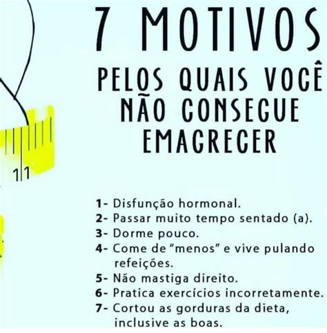 7 Motivos Pelo Qual VocÊ NÃo Consegue Emagrecer Form Elegance