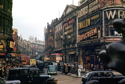 Ciudades Londres Ciudad Calle Reino Unido Vintage Fondo De