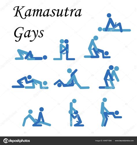 Dessin Animé Gay Pose Sexe Deux Hommes Concept Passion Style Stock Vector by Michiru13 494971886