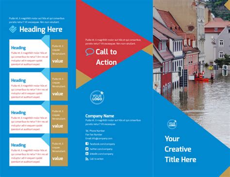 Flood Insurance Brochure Template Mycreativeshop