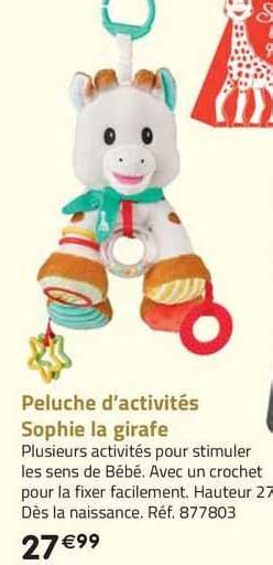 Promo Peluche D Activit S Sophie La Girafe Chez La Grande R Cr