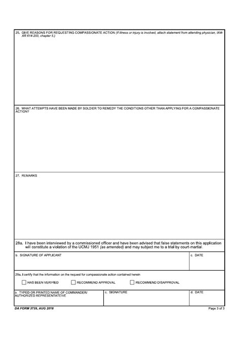 Da Form 3739 Fillable Printable Forms Free Online