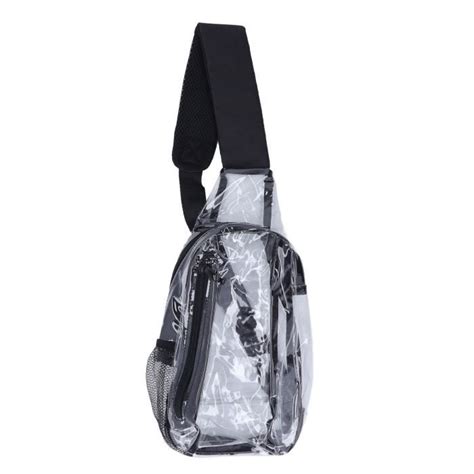 Mxzzand sac à dos à bandoulière transparent Sac à bandoulière