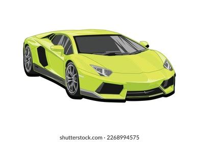 Detailed Vecor Green Sport Car Gold Stock Vector (Royalty Free ...