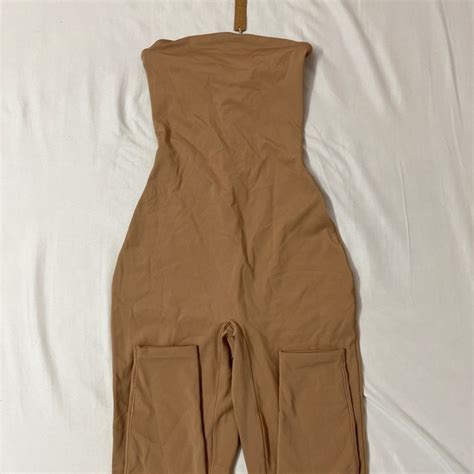 Skims Pants And Jumpsuits Skims All In One Strapless Onesie Jumpsuit