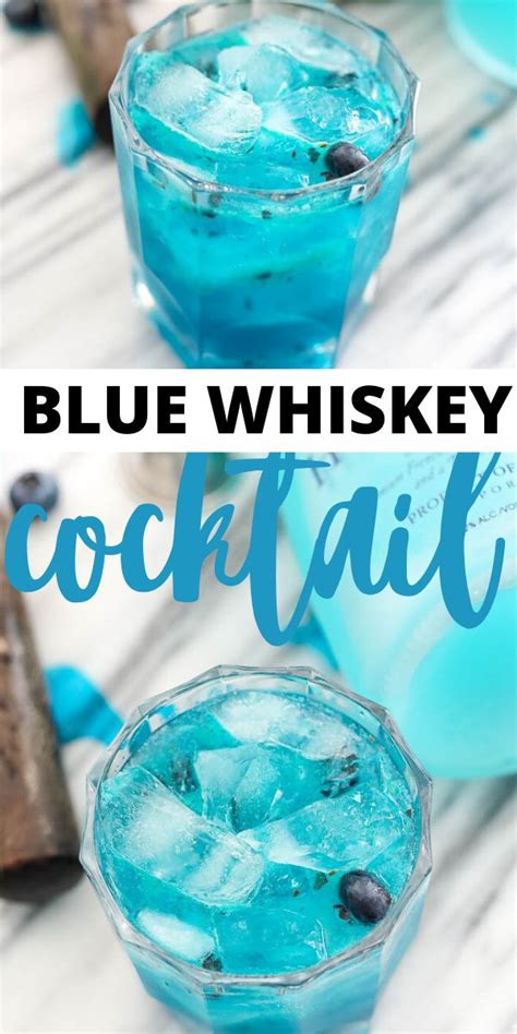 Summer Cocktail- Blue Whiskey | Blue alcoholic drinks, Whiskey ...