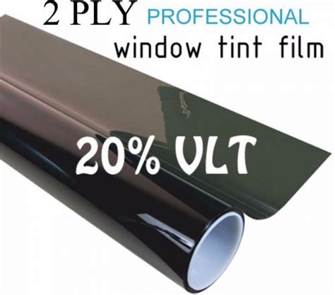 Sell Metallic Reflective Window Tint Film 2 Ply 20 Dark Limo Tint 24