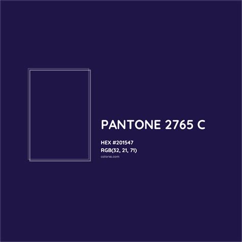 About PANTONE 2765 C Color - Color codes, similar colors and paints ...