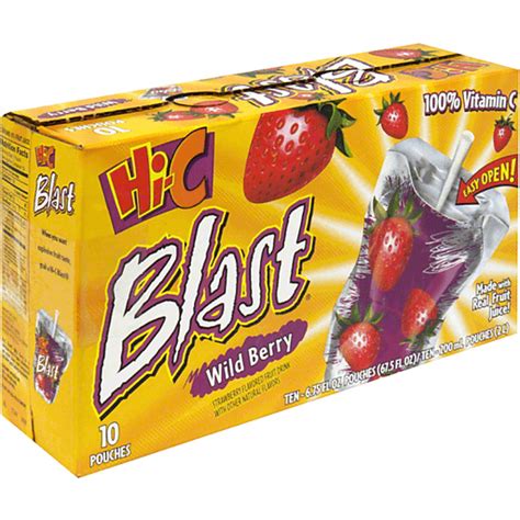 HI C BLAST WILD BERRY 10 Cajas De Jugo Selectos