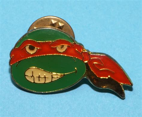 Tmnt Teenage Mutant Ninja Turtles Vintage Enamel Lapel Pin Broca