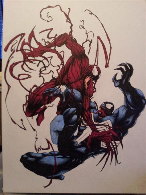 How To Draw Venom Vs Carnage