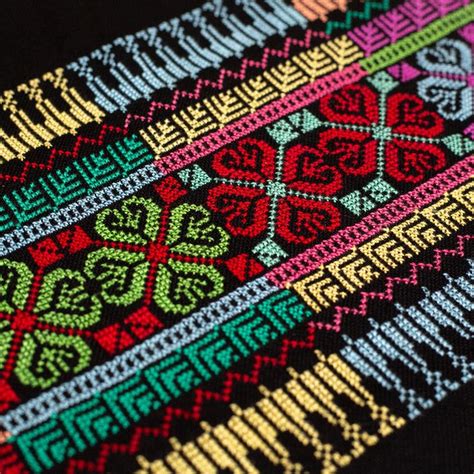 This Stunning Rectangle Hand Embroidered Scarf Features Traditional