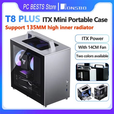 Jonsbo Carcasa De Ordenador Port Til T8 PLUS Carcasa Mini ITX Chasis