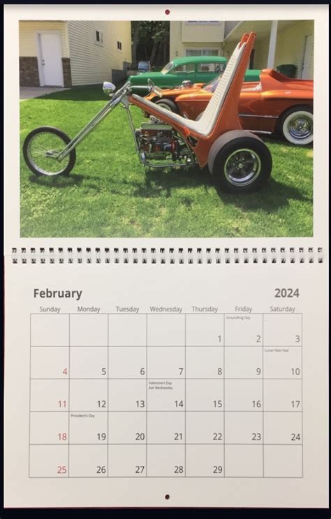 Hot Rods Hot Rod Calendar The H A M B