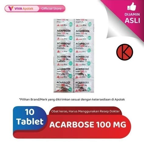 Jual Acarbose Mg Tablet Shopee Indonesia