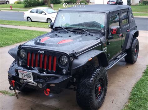 2014 Jeep Wrangler Jk With 17x9 12 Anthem Off Road Aviator And 31570r17 Goodyear Wrangler