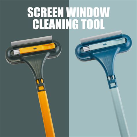 2 In1 Window Cleaner Brushmultifunctional Window Screen Mesh Cleaner