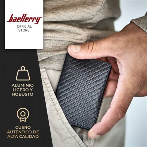 Ripley Billetera Rfid Antirrobo De Fibra De Carbono Tarjetero Negro