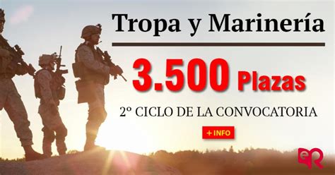 3 500 plazas Tropa y Marinería 2º ciclo convocatoria 2020 Ediciones