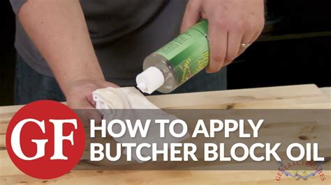 How To Apply Butcher Block Oil General Finishes Youtube