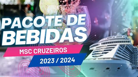 Pacote De Bebidas Msc Cruzeiros Temporada Msc Grandiosa