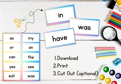 Sight Word Flashcards Printable Flashcards for Kids Digital Download ...