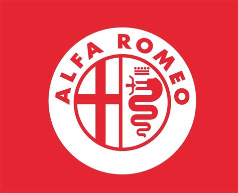 Alfa Romeo Brand Logo Symbol White Design Italian cars Automobile ...