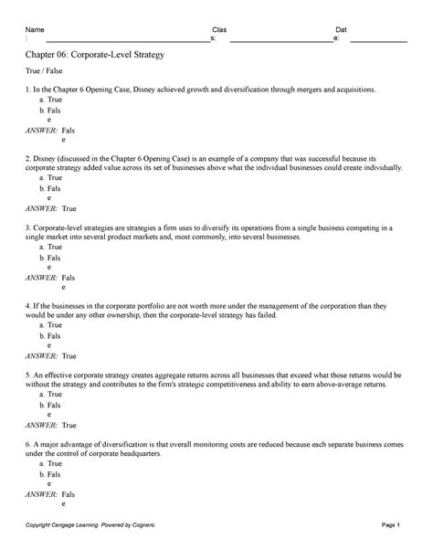 Chapter Corporate Level Strategy S E Chapter Corporate