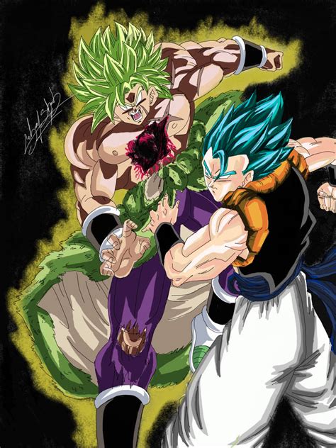 Broly Ssj Full Power Vs Gogeta Blue Dbs By Sohaiblebon On Deviantart