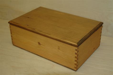 Custom Made Finger Jointed Pine Box 1 By Wooden It Be Nice