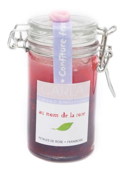 Confiture de pétales de roses et framboises