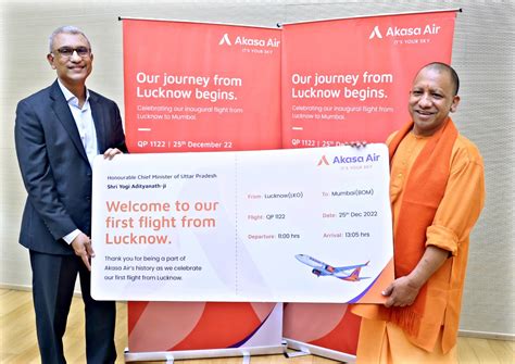 Akasa Air Commences Its Maiden Flight From Lucknow The 11th