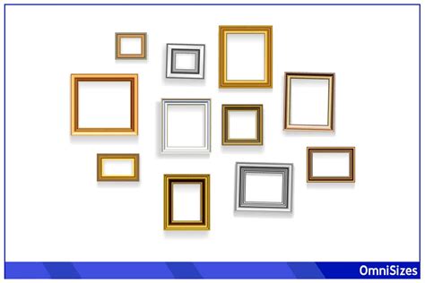 Picture Frame Sizes - Sizes of Objects and Stuff